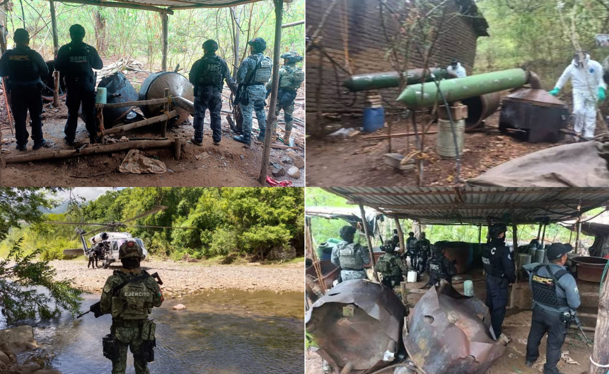 Desmantelan tres narcolaboratorios en Guerrero y aseguran toneladas de químicos