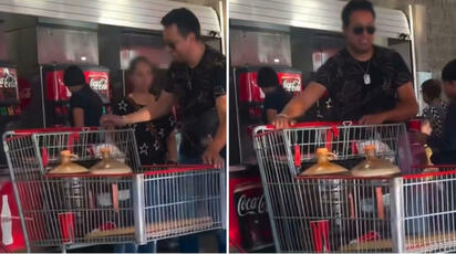 Captan a hombre llenando garrafones de refresco en Costco Aguascalientes