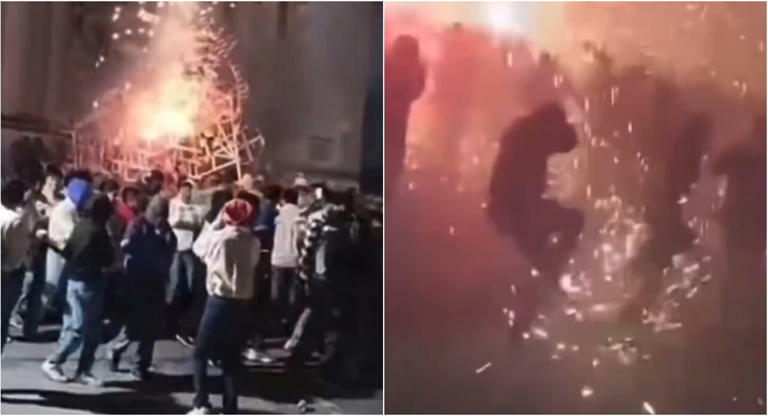 Colapso por explosión de pirotecnia en Temascalcingo deja 10 fallecidos