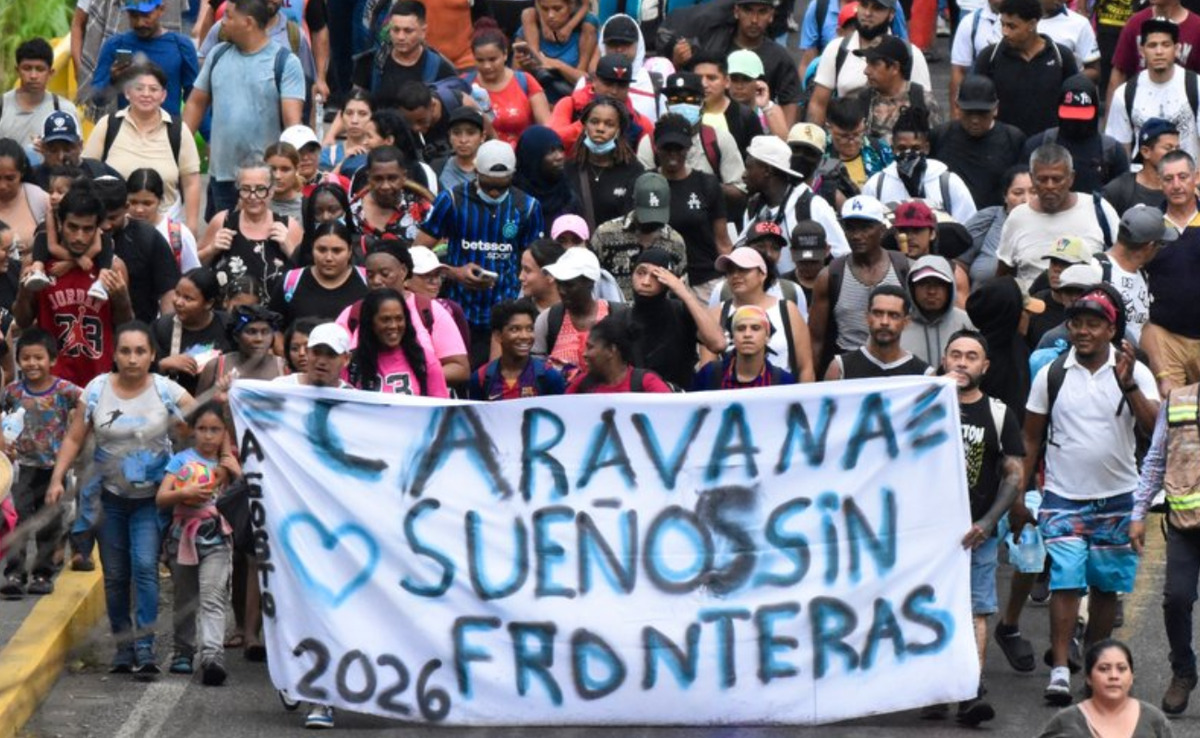 Migrantes de “Sueños sin fronteras” solicitan permisos para continuar su viaje