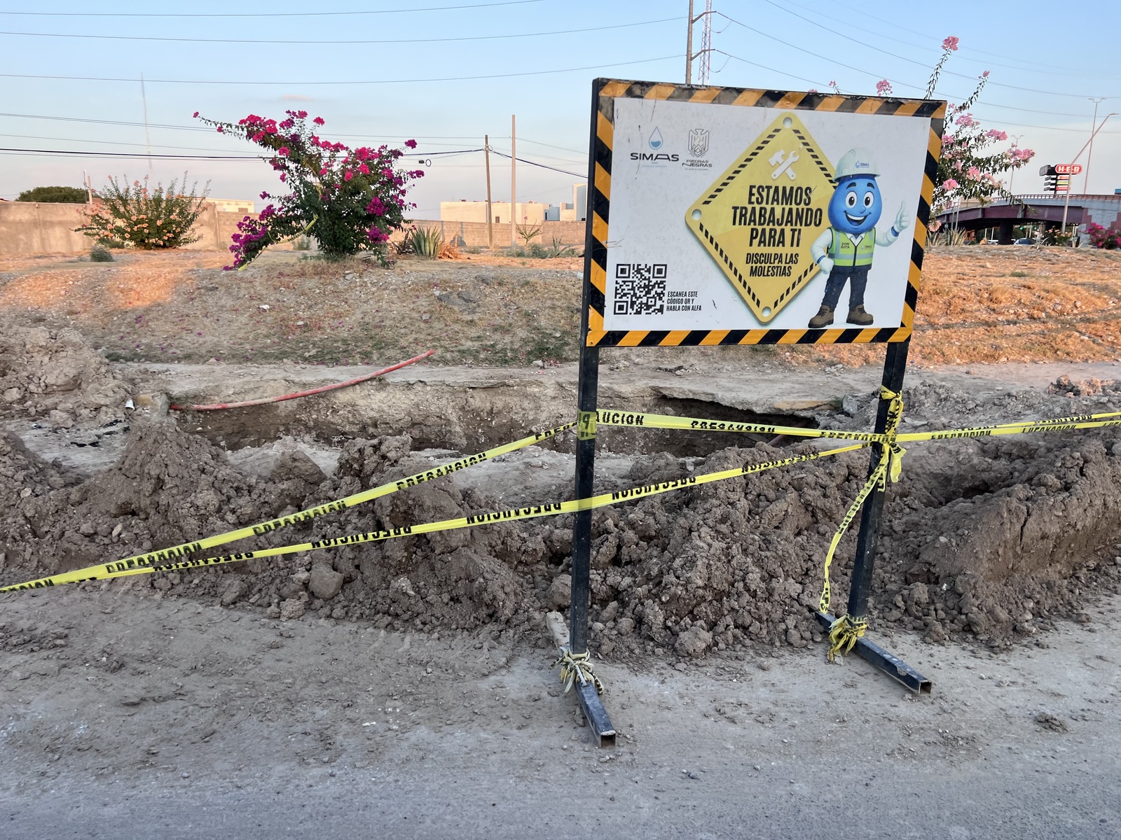 Obra de drenaje permanece inconclusa y complica circulación en el Bordo Norte