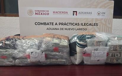 Detectan casi 770 mil dólares ocultos en paquetes en Aduana de Nuevo Laredo