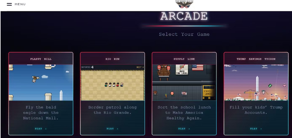 Casa Blanca retira juego tipo Tetris tras advertencia por derechos de autor