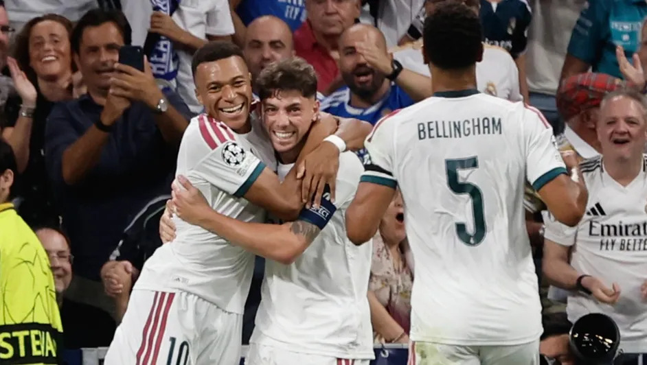 Mbappé y Valverde anotan en triunfo sufrido del Madrid ante Inter