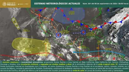 Lluvias y chubascos se prevén principalmente en las regiones Centro y Sureste de Coahuila