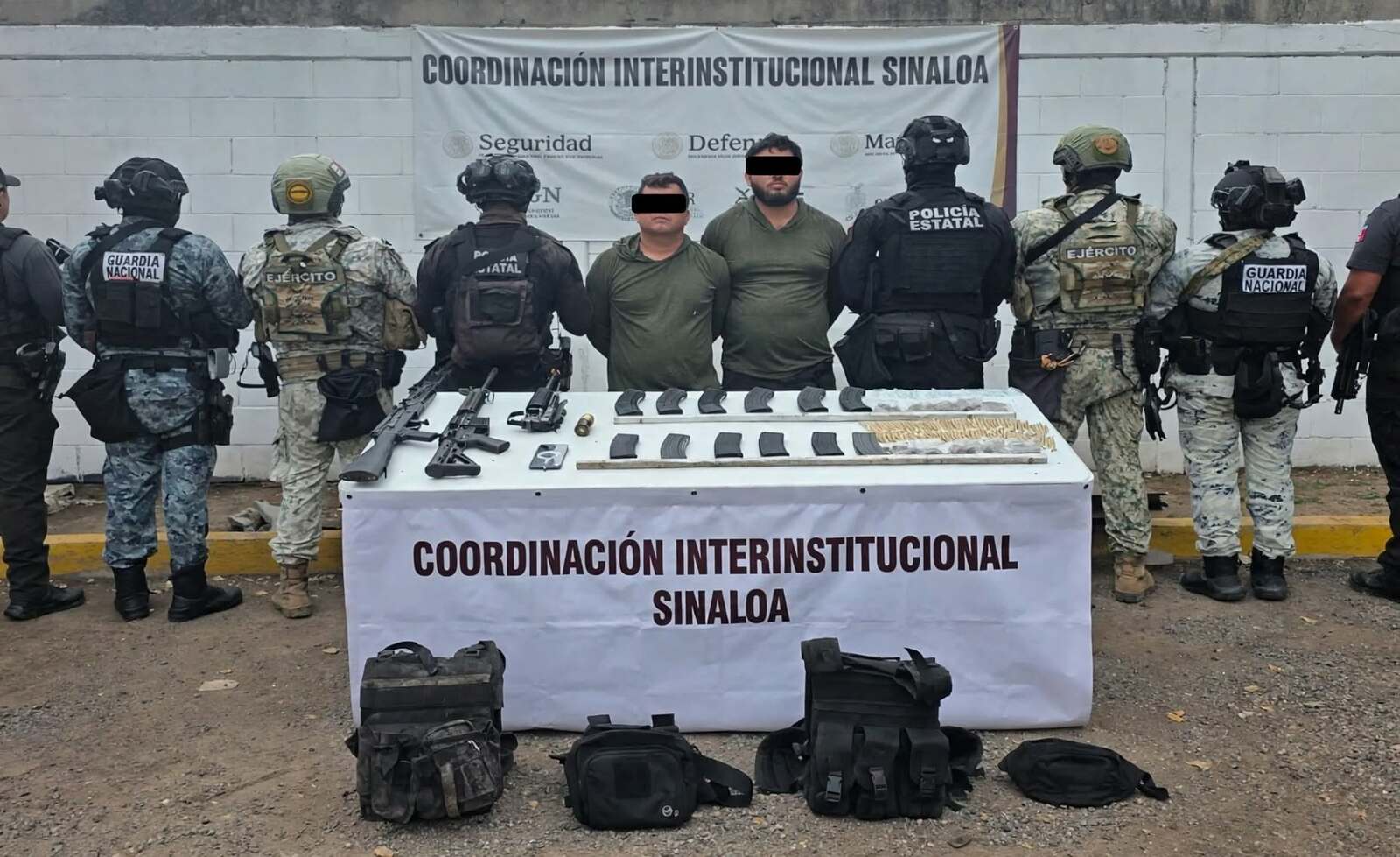 Capturan a dos presuntos integrantes de “Los Menores” en Sinaloa