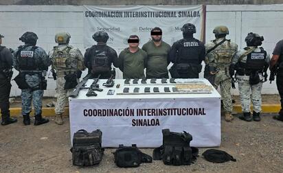 Capturan a dos presuntos integrantes de “Los Menores” en Sinaloa
