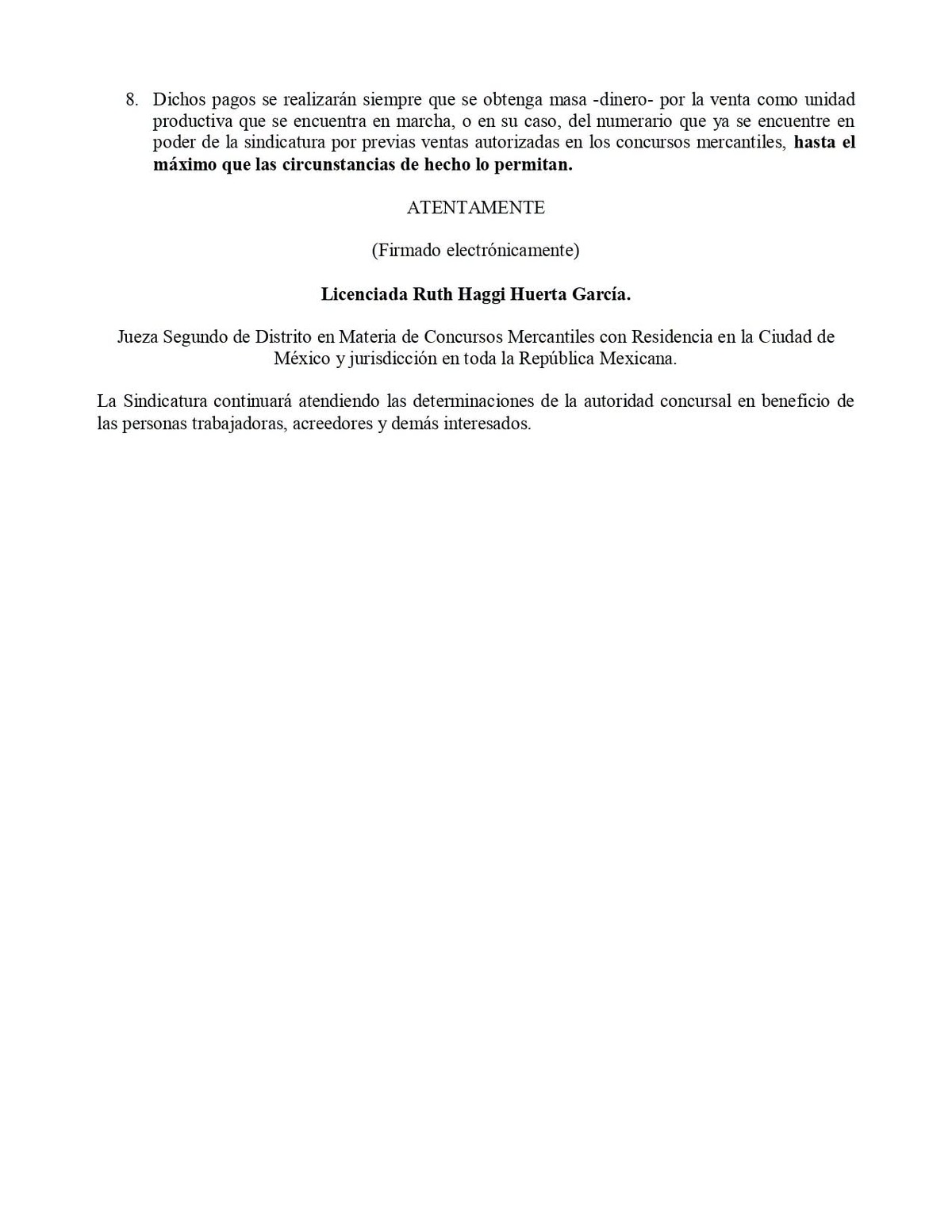 AHMSA: AHMSA registra 9 mil 857 trabajadores en la lista contemplada por la resolución. 