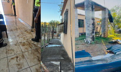 Tinaco de SIMARC revienta y causa daños en vivienda de Múzquiz