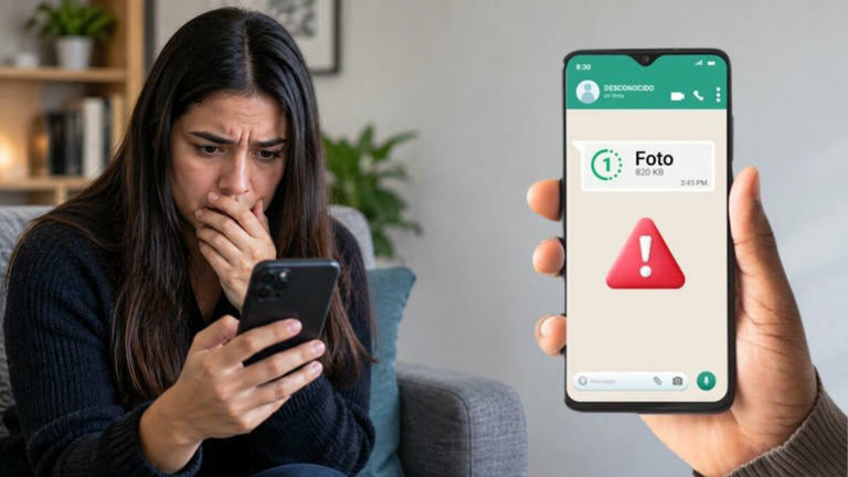 Alerta por fraude en WhatsApp con fotos de visualización única