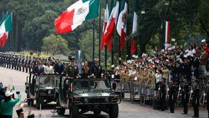 Claudia Sheinbaum encabezó en el Altar a la Patria la ceremonia por el 178 aniversario de la Gesta Heroica de los Niños Héroes.  La presidenta de México