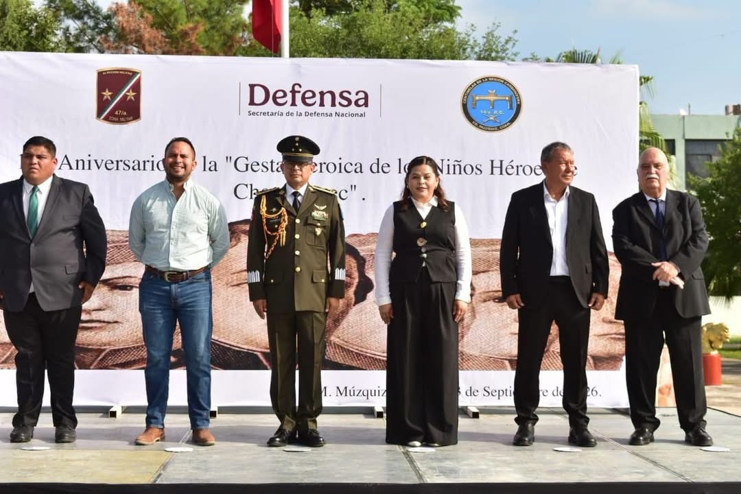Conmemora 179 años de los Niños Héroes en Múzquiz