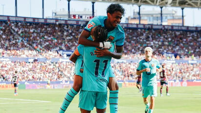 Barcelona vence 4-2 al Levante con doblete de Lamine Yamal