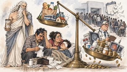 Cronos - Caricatura editorial... Curarse sale caro