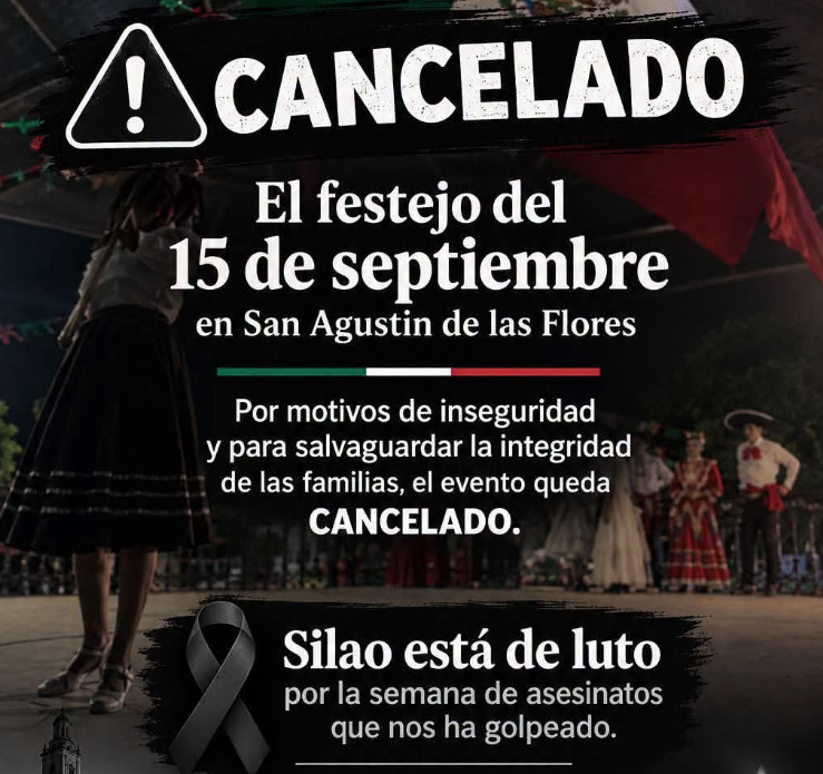 Violencia obliga a cancelar festejos patrios en comunidad rural de Silao