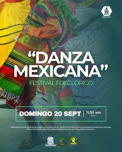 Parque Xochipilli invita a su Festival Folclórico “Danza mexicana” este domingo 20 de septiembre