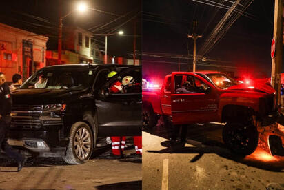 Muere niño de 13 años tras fuerte choque en el Centro de Saltillo