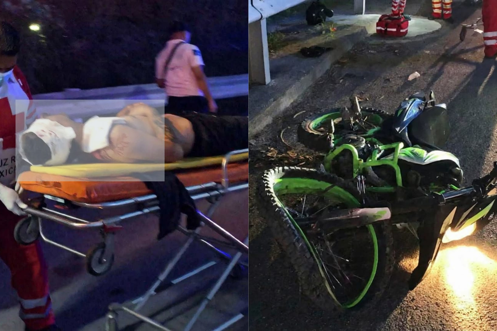 Motociclista queda grave tras accidente en Las Torres de Monclova 