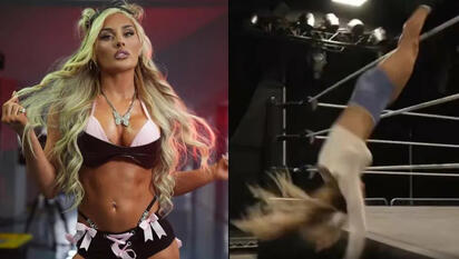 Tiffany Stratton sufre fuerte caída en entrenamiento del WWE Performance Center