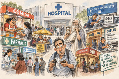 Cronos - Caricatura editorial... La salud también mueve el comercio
