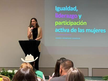 Capacitación sobre participación femenina.  La igualdad, el liderazgo y la participación activa de las mujeres fueron los temas centrales de una plática