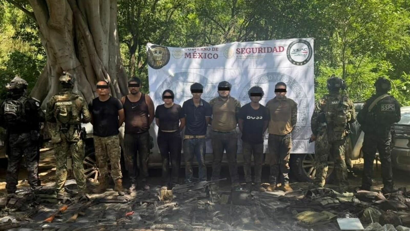 Caen 9 presuntos integrantes del Cártel de Sinaloa durante operativo