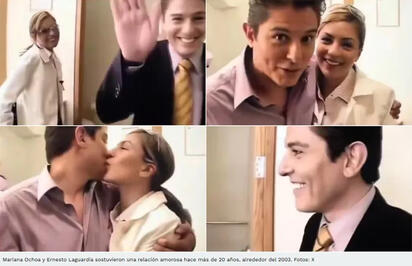 Así lucían Mariana Ochoa y Ernesto Laguardia cuando eran novios
