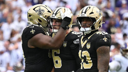 Saints sorprenden a Ravens con victoria 24-17 en el M&T Bank Stadium