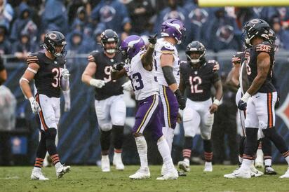 Bears caen 9-3 ante Vikings y Caleb Williams sale lesionado