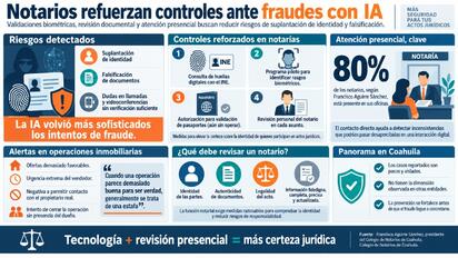 El gremio incorpora validaciones biométricas y refuerza la atención presencial ante riesgos de suplantación y documentos falsos.  La inteligencia artificial