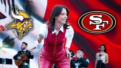 Majo Aguilar cantará el Himno Nacional en el Vikings vs 49ers