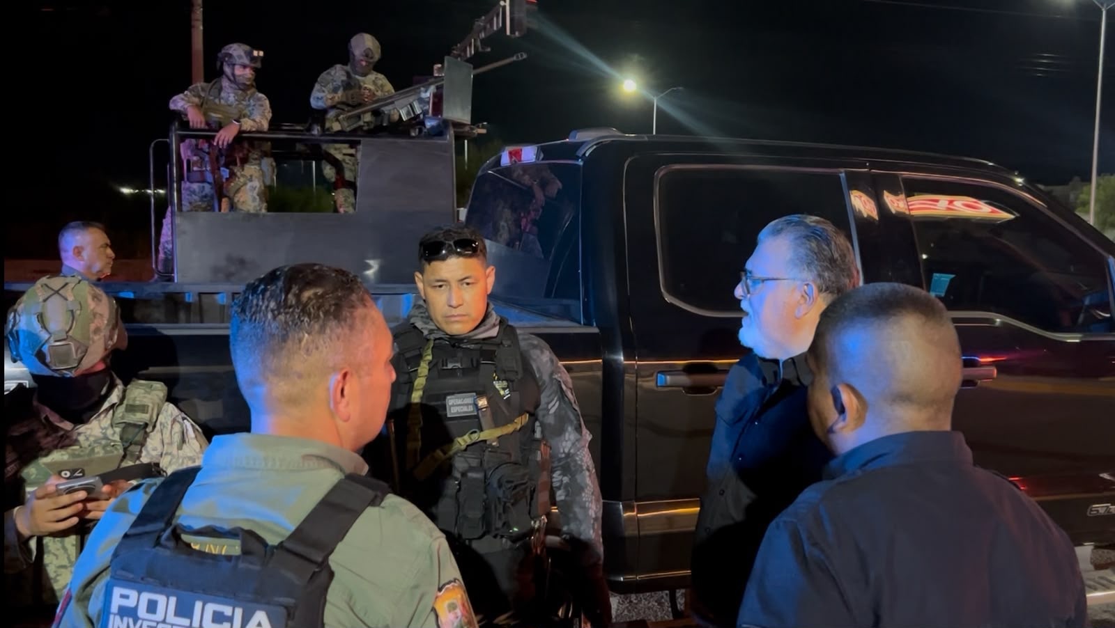 Acuña: Elementos de la Policía Estatal de Coahuila encabezaron los patrullajes preventivos.