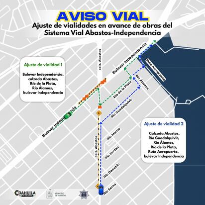 Elementos de Tránsito reforzarán presencia en la zona  Debido a los trabajos de avance de obra del Sistema Vial Abastos Independencia (SVAI), la Dirección