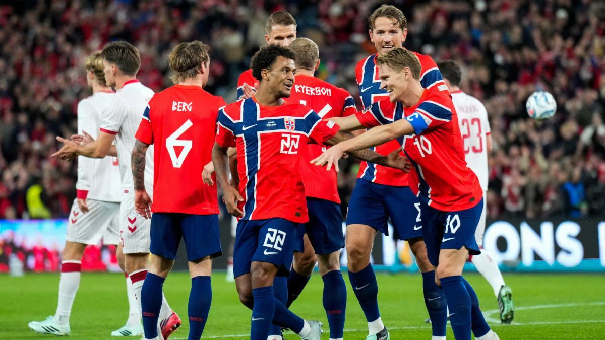 Noruega vence 3-2 a Dinamarca tras 28 años de sequía