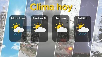 Calor y lluvias: así cambiará el clima en Coahuila