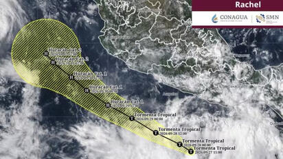 Tormenta tropical 'Rachel' se forma frente a Guerrero