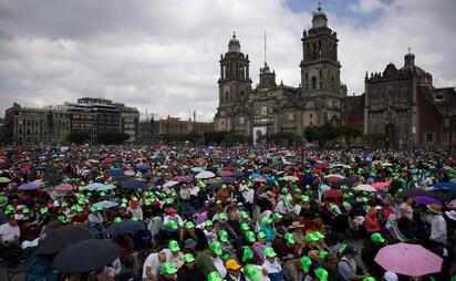 ¿Cuántas personas acudieron al mensaje de Sheinbaum en el Zócalo?