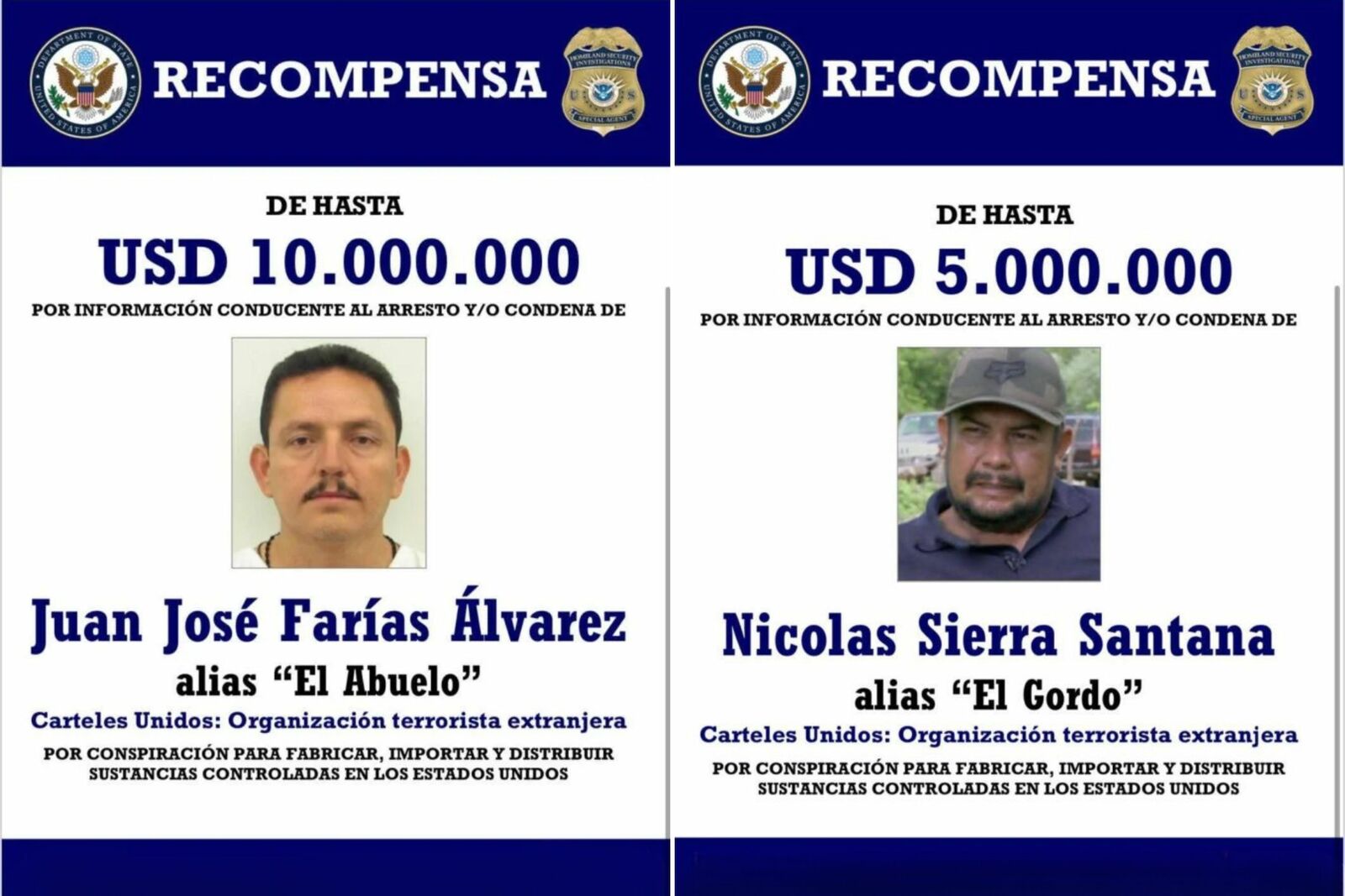 “El Abuelo” y “El Gordo”: los dos líderes de Cárteles Unidos que aún busca EU