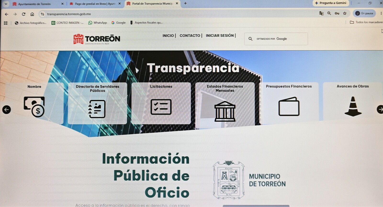 servicios municipales