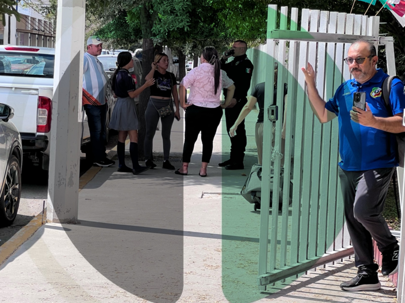 Riña: El incidente ocurrió en las inmediaciones del centro educativo, donde personas que se encontraban en el sitio filmaron la riña. Riña: El incidente ocurrió en las inmediaciones del centro educativo, donde personas que se encontraban en el sitio filmaron la riña.
