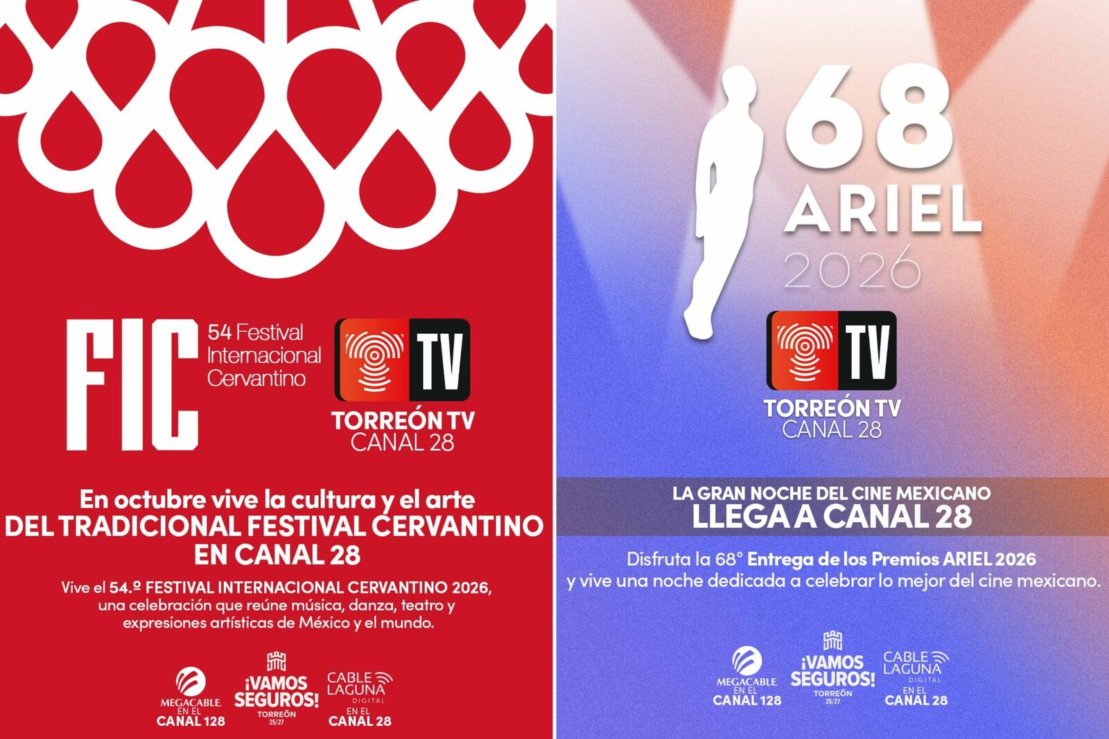 Llevarán a los hogares de Torreón los Premios Ariel y el Festival Internacional Cervantino