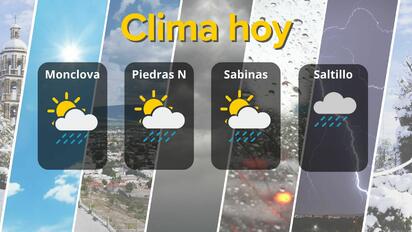 Lluvias y cielo cubierto marcarán el clima en Coahuila