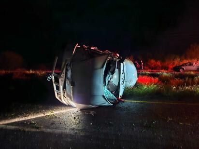 Vuelca pipa en la carretera 57; hay dos lesionados