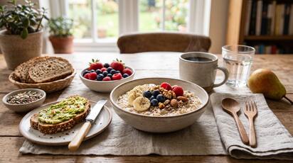 Desayunos ricos en fibra: opciones sencillas para mejorar la alimentación