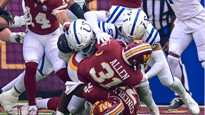 Colts vencen 30-13 a Washington con touchdown terrestre de Daniel Jones