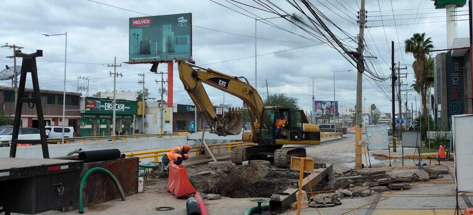 Abren excavación de 15 metros por nueva falla junto al Abastos-Independencia