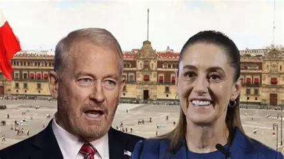 Embajador de EU llega a reunión con Sheinbaum tras polémica en Querétaro