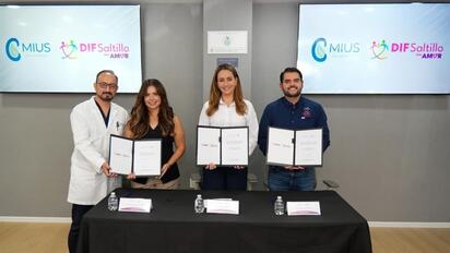 DIF Saltillo y MIUS Salud Renal firman convenio para apoyar a pacientes