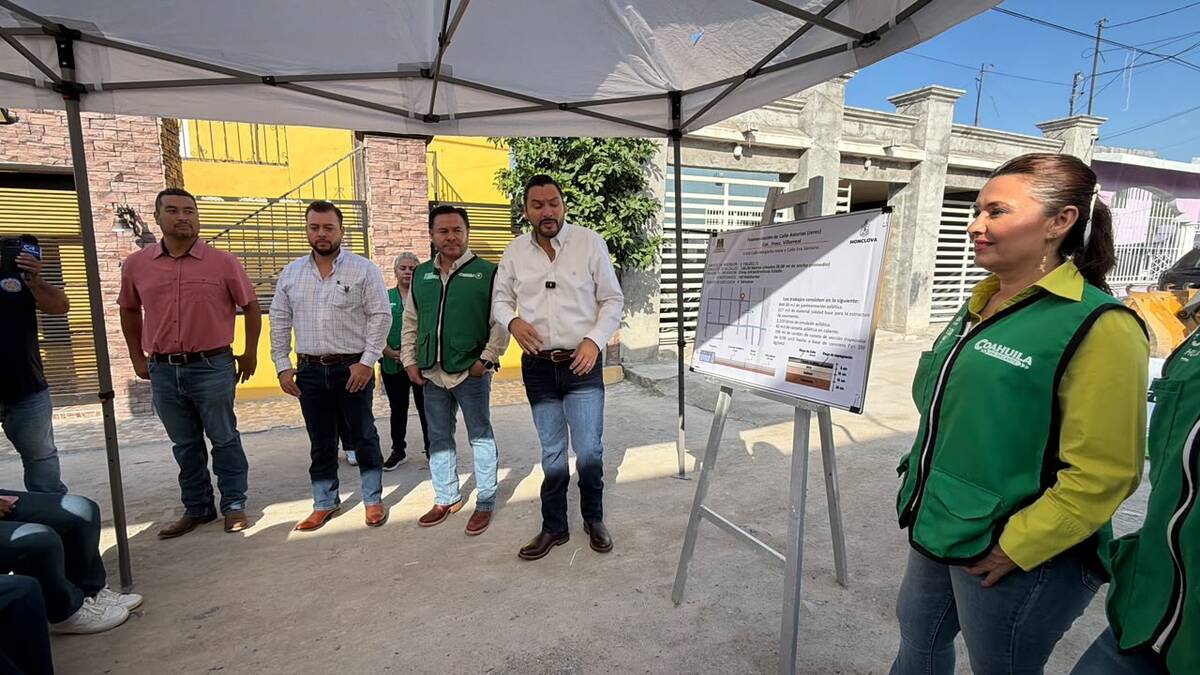 Destinan 734 mil pesos a pavimentación de calle Asturias en Monclova