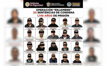 Operación Enjambre suma condenas contra exfuncionarios y expolicías en Edomex